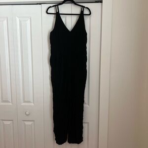 Madewell Elegant Black V-Neck Jumpsuit